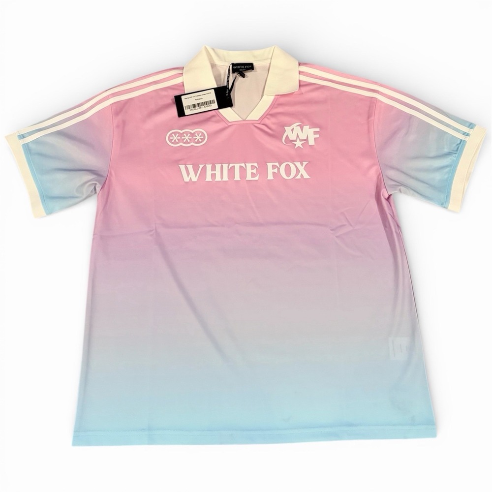 WHITE FOX Oversized Jersey Pink Blue Coquette Balletcore Preppy XXS/XS